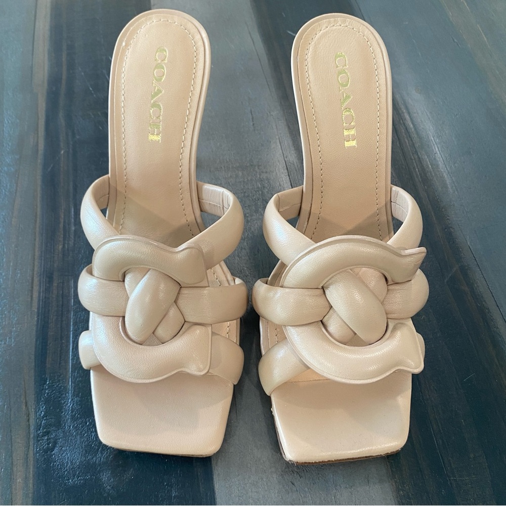 Coach Kellie Sandal; Color Nude/Beechwood; Size 9.5; Never Worn - Picture 9 of 12